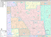 Royal Oak  Wall Map Premium Style